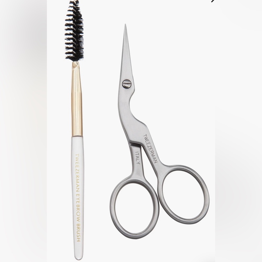 Tweezerman Brow Shaping Scissors & Brush Duo